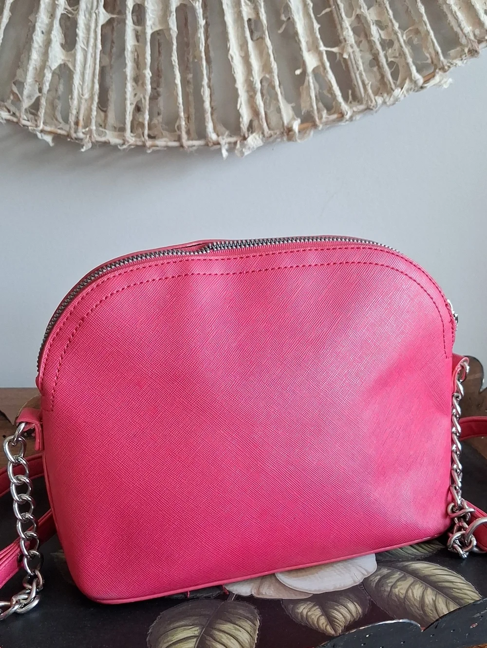 Betsey Johnson Hot Pink Large Bow Crossbody Bag